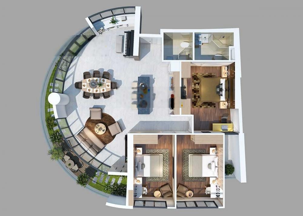 Bán Căn Gateway Vũng Tàu 74m2, 2pn,2wc full nội thất, Nhà đẹp, giá tốt.