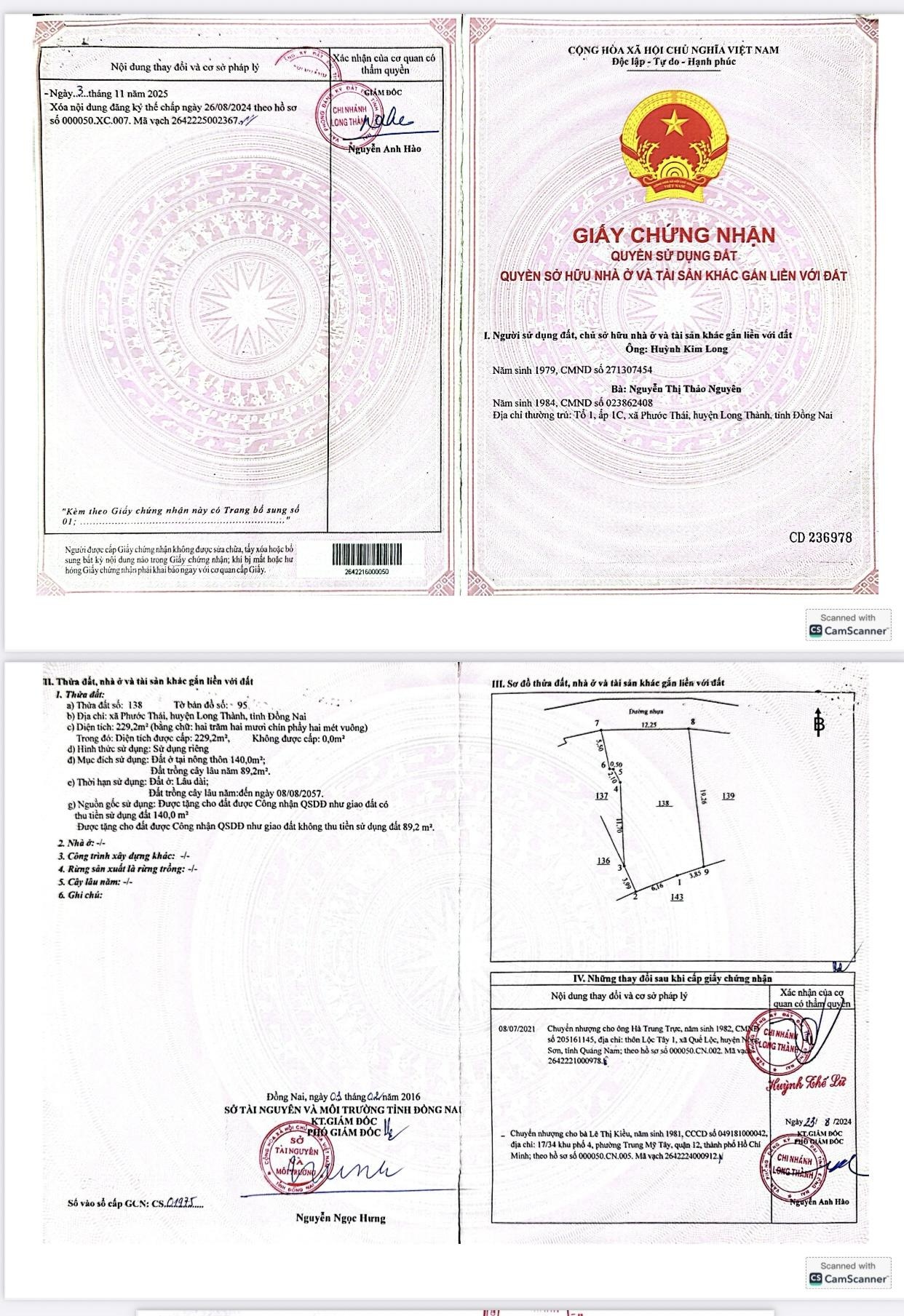 Bán nhà riêng 229m2 , ngang 12m , cách quốc 51 chỉ 150m , di chuyển lên cao tốc LT- DG (5p)