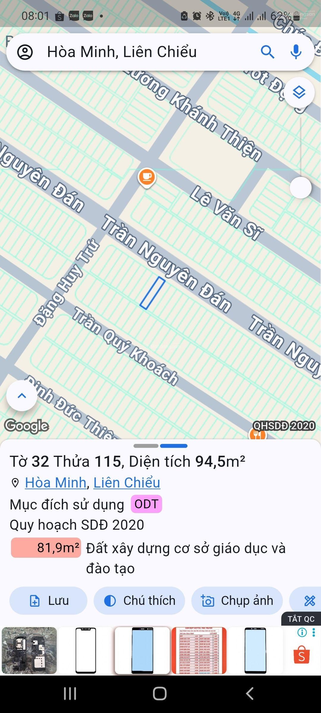 Bán đất tại Trần Nguyên Đán, Hòa Minh, Liên Chiểu, Đà Nẵng, 16 tỷ, 190m2