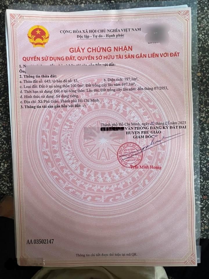 Chính chủ cần sang nhượng lại lô đất vườn