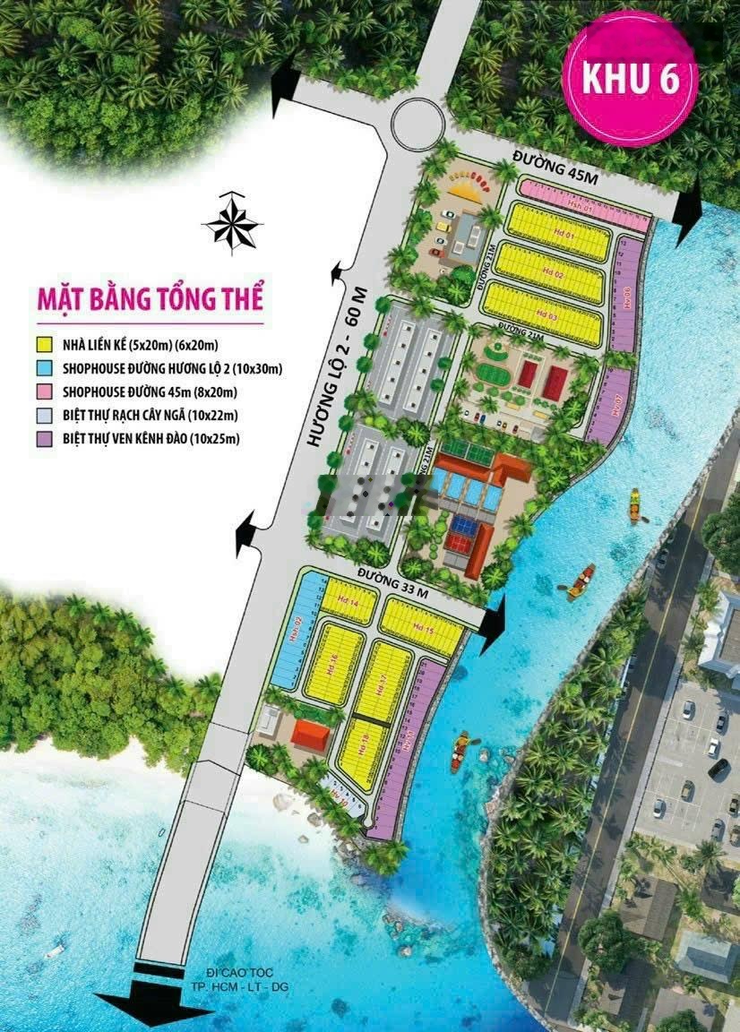 Bán một số nền đường trục chính 21m 6 x 20m khu 5 khu 6