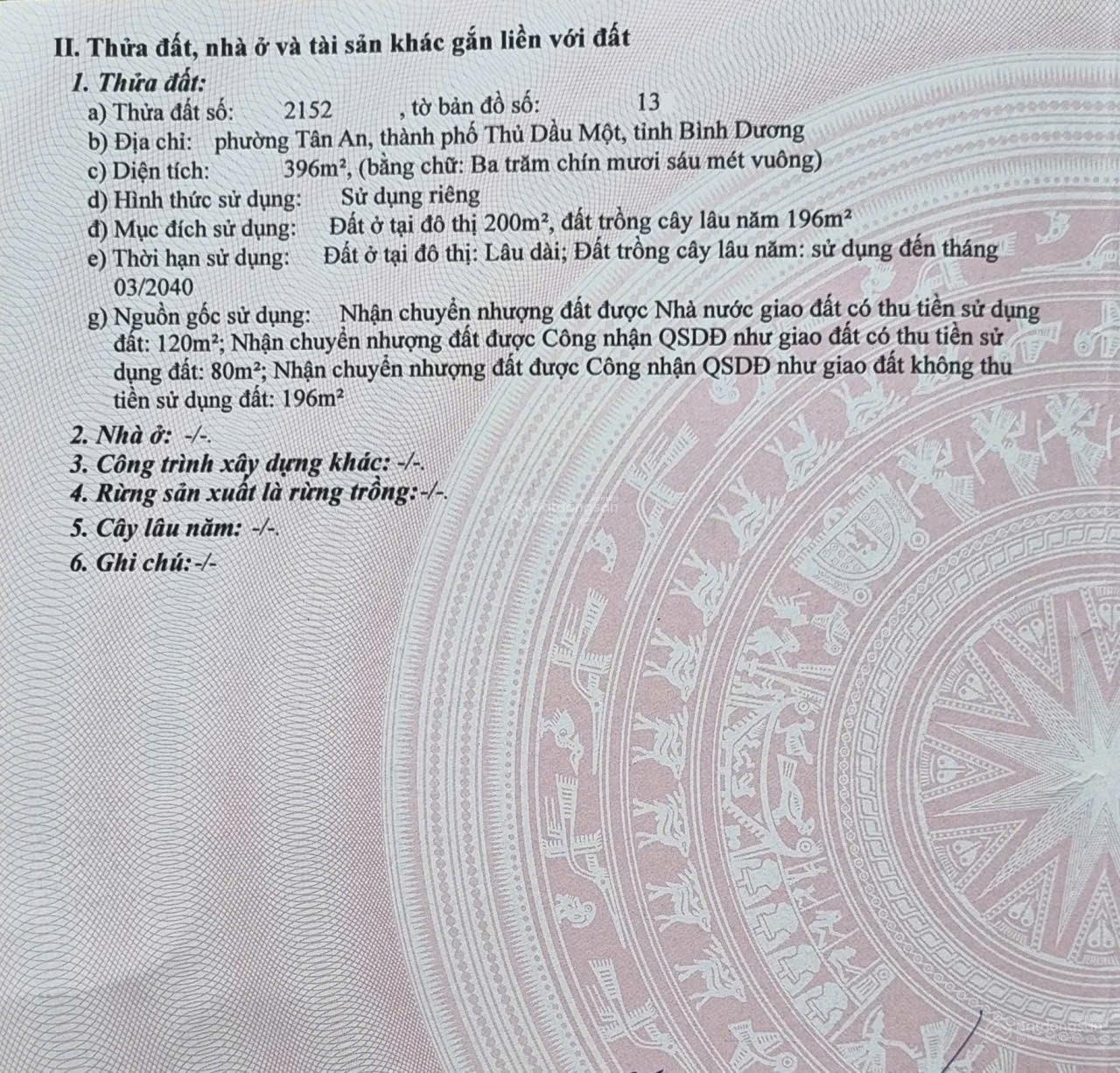 Bán lô đất mặt tiền đường Mạc Đĩnh Chi phường Tân An TP Thủ Dầu Một DT 10x40m, giá chỉ 5tỷ7
