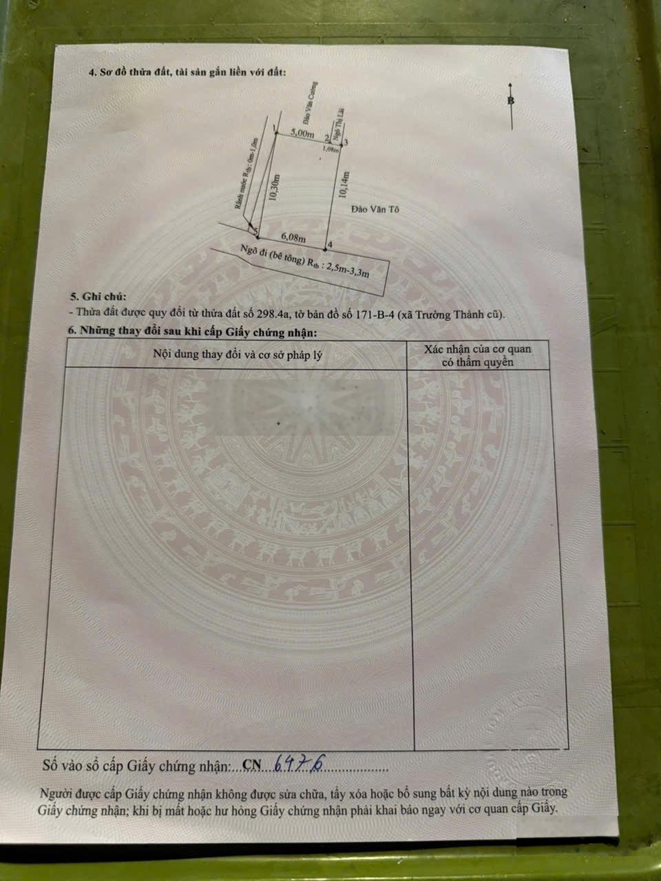 Lô đất đẹp tại Phương Chử Nam, Trường Thành, An Lão, Hải Phòng