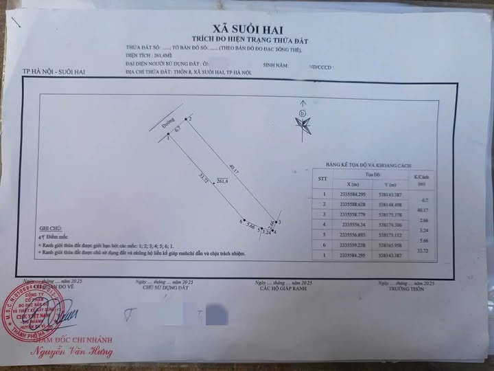Chào mừng quý khách đến với cơ hội sở hữu lô đất tuyệt vời tại Ba Trại, Ba Vì, Hà Nội
