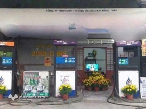 Bán cây xăng mặt tiền rộng 13m, 566m² tại Tam Phước, Bến Tre