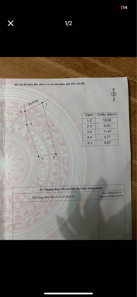 Đất Vĩnh Phúc xịn sò, 115m2 chỉ 850 củ