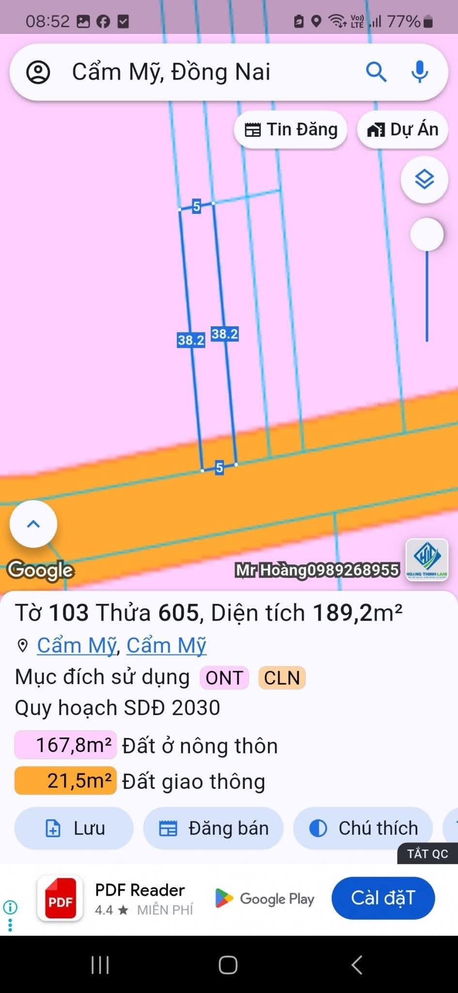 Bán nền thổ cư 5x38m sổ sẵn tại Long Khánh, Đồng Nai