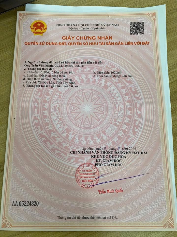 Bán gấp 6 lô đất nền full thổ cư, diện tích đẹp tại Đức Hòa, Long An