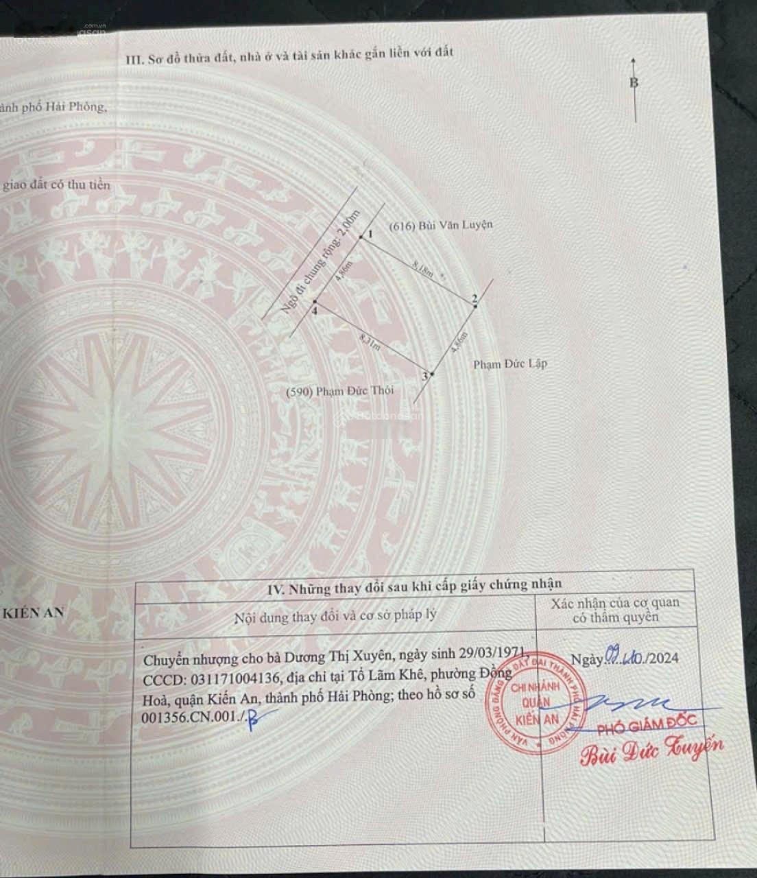 Bán lô đất rẻ nhất phù lưu, kiến an