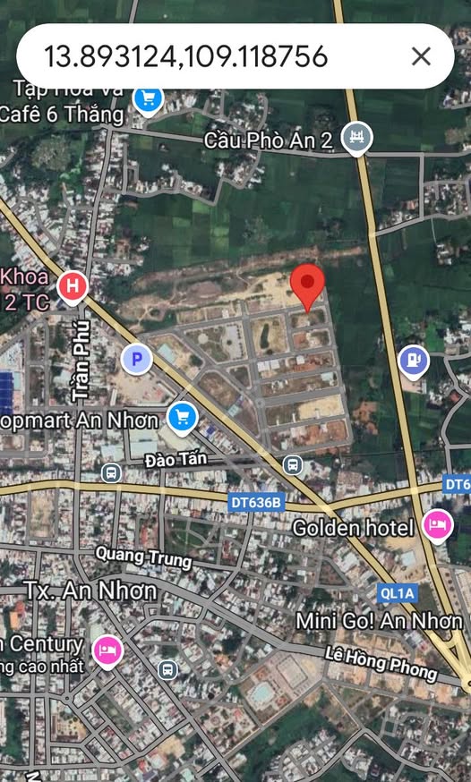 Đất nền An Nhơn cắt lỗ, diện tích 100m2, giá yêu thương