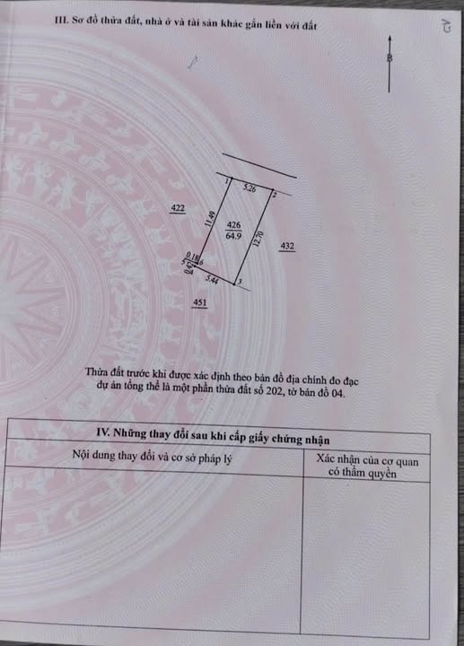 Đất Di Trạch mặt tiền 5.26m, ô tô đậu cửa, dân đông, tiền về như nước lũ