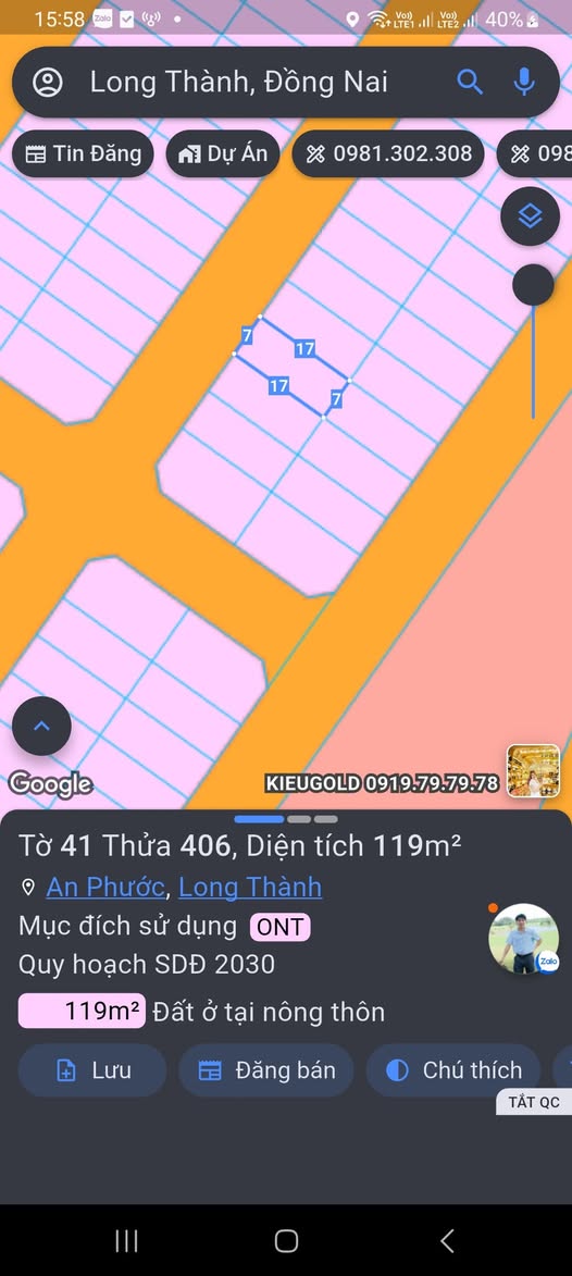 Bán đất thổ cư 100% sổ riêng tại Thung Lũng Xanh, An Phước, Đồng Nai