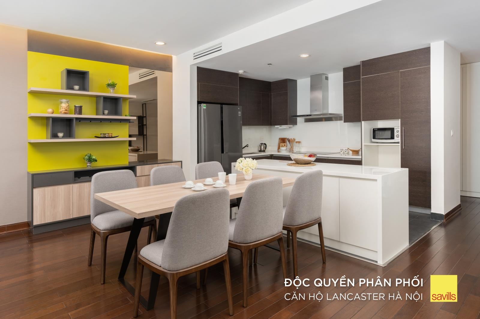 Cho thuê căn hộ tại Lancaster BA Đình diện tích 120m2, 3 ngủ, full đồ, giá 25 triệu, view đẹp