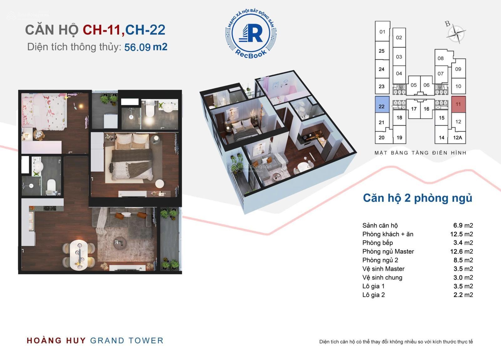 Trình làng siêu phẩm có 102 ban công Đông Nam nhìn về Vinhomes và trung tâm hành chính