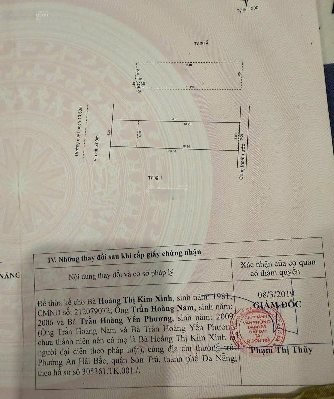 Bán cặp nhà mặt phố Trần Duy Chiến, 31 tỷ, 232m2 ngang 10m view đẹp, giá cực chất, Sơn Trà, Đà Nẵng