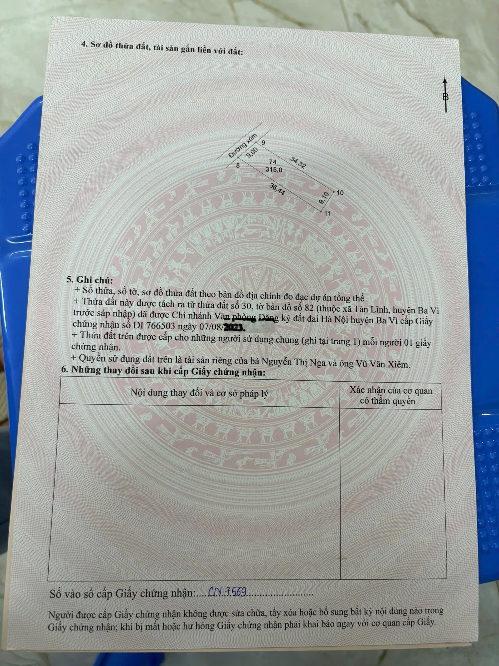 Cần tiền bán lỗ mảnh đất tại Suối Hai - Ba Vì. 315M (150M ONT). Giá chỉ 2,1tỷ. Lh: 0942190188