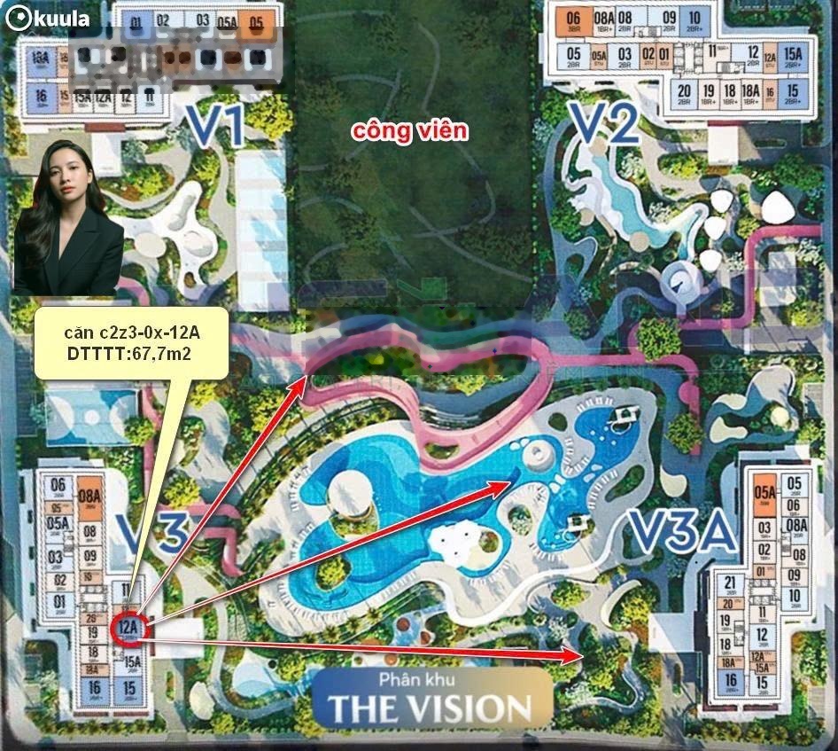 Độc quyền căn 2PN + rẻ nhất thị trường chỉ từ 63m2, hướng ĐN thoáng mát view bể bơi LH: 0931055005