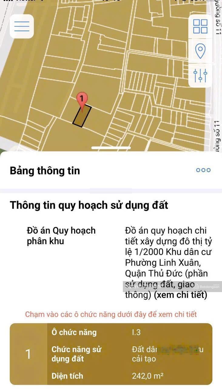 Bán đất đường số 11, Linh Xuân, Thủ Đức - đường xe tải thông 2 đầu