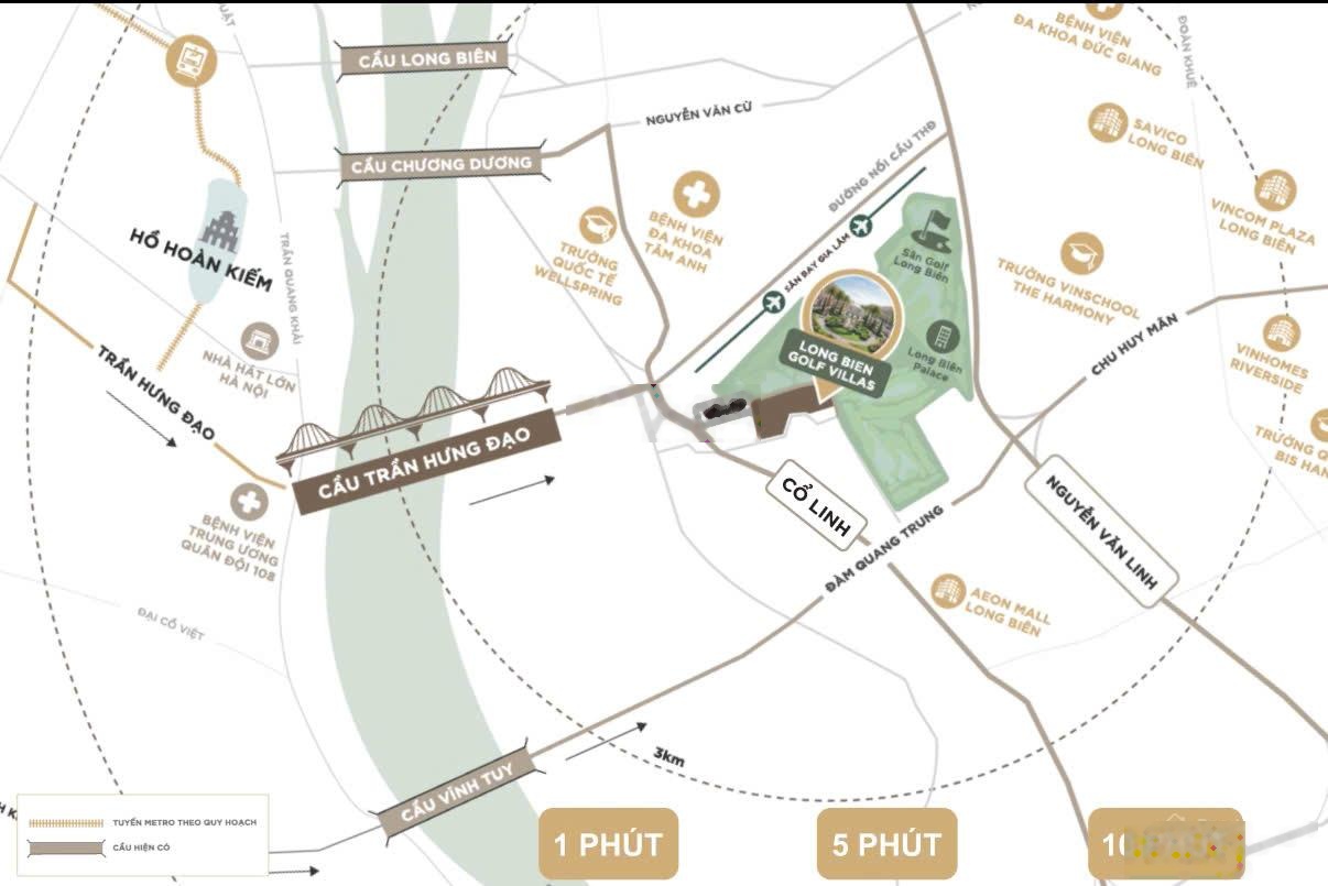 BÁN BIỆT THỰ VVIP nhất Hà Nội từ 218-545 m2 ngay trong Sân Golf Long Biên- 0913369939