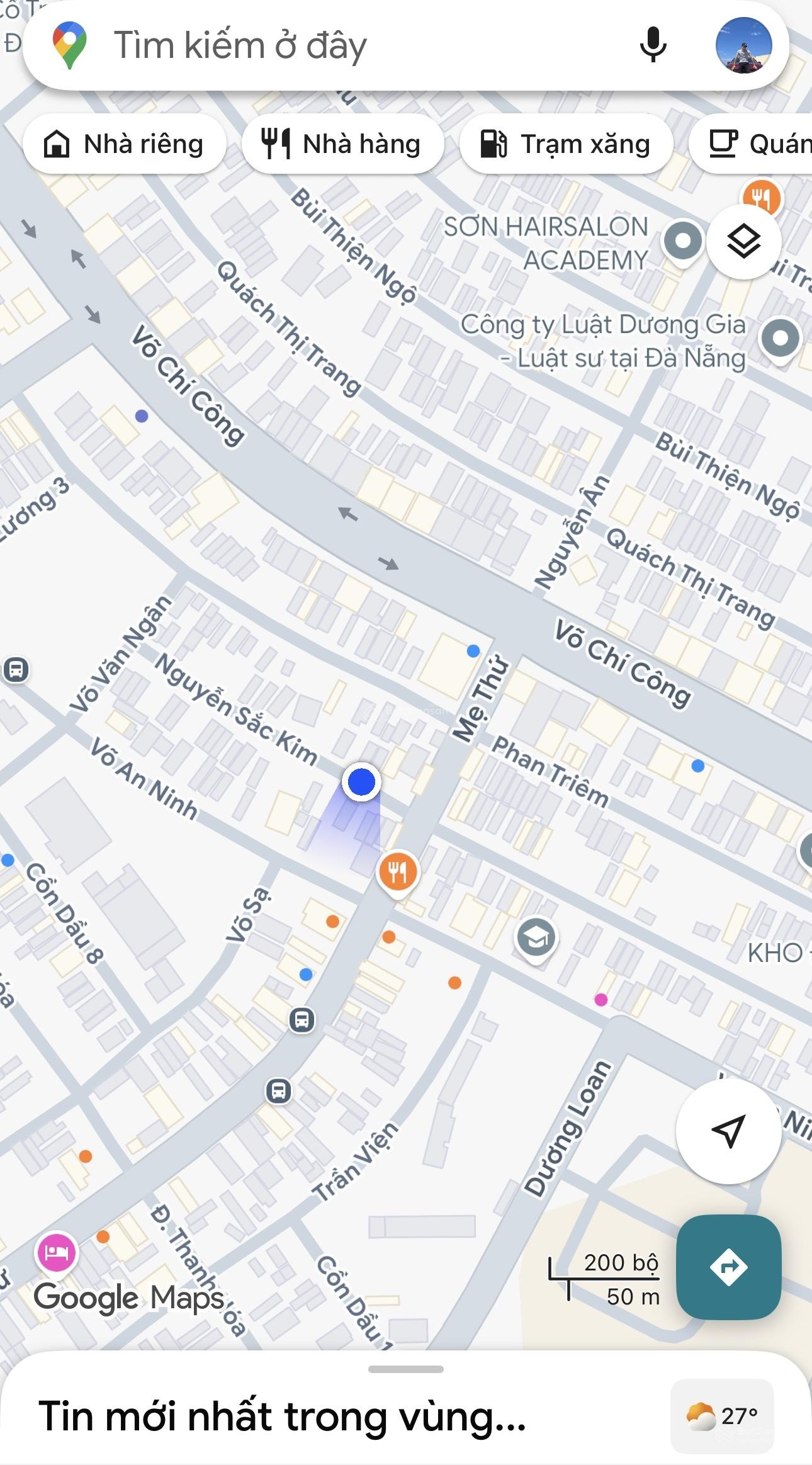 Bán đất đường Nguyễn Sắc Kim, Hoà Xuân - sát Mẹ Thứ sầm uất - 93.3m2 - Giá 5.68 tỉ TL