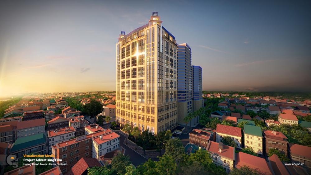 Cho thuê căn hộ 3PN, 2WC, 98m2 tại Hoàng Thành Tower, 26 triệu VND, Hai Bà Trưng, Hà Nội