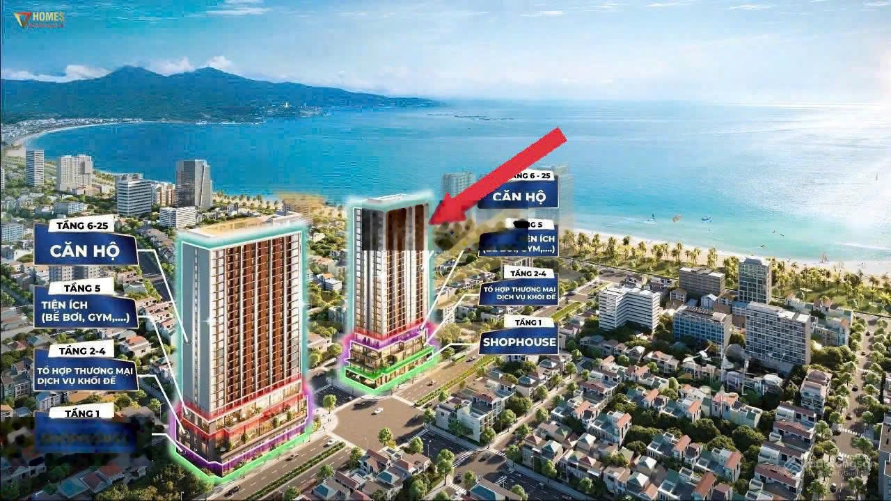 Giá sốc hạ giá căn hộ 2 PN, Sun Costa Residence chỉ 3,2 tỷ
