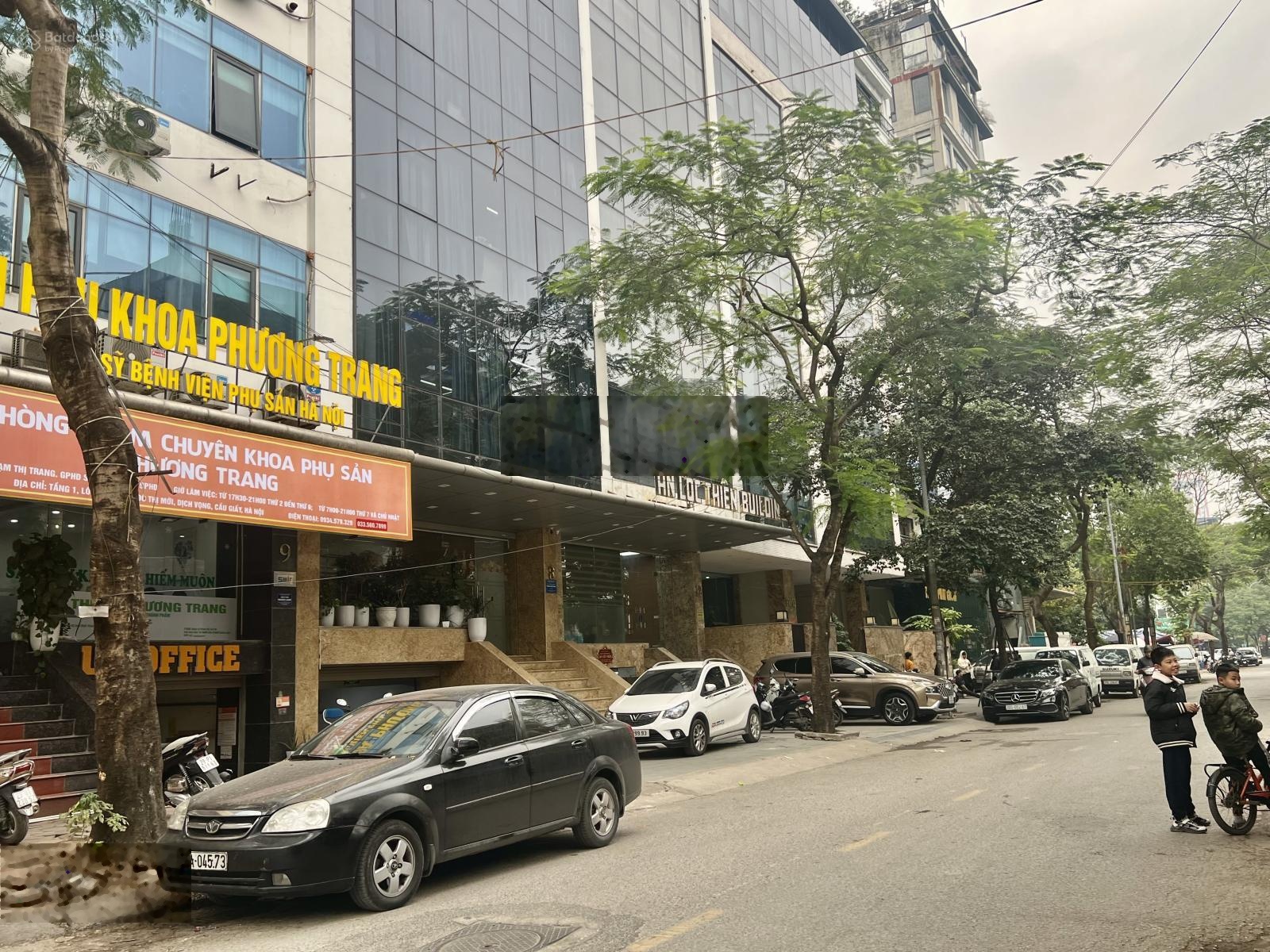 Bán đất phố Trần Thái Tông, Cầu Giấy diện tích 129m2, mặt tiền 7.2m, vỉa hè 7m, xây tòa 10 tầng