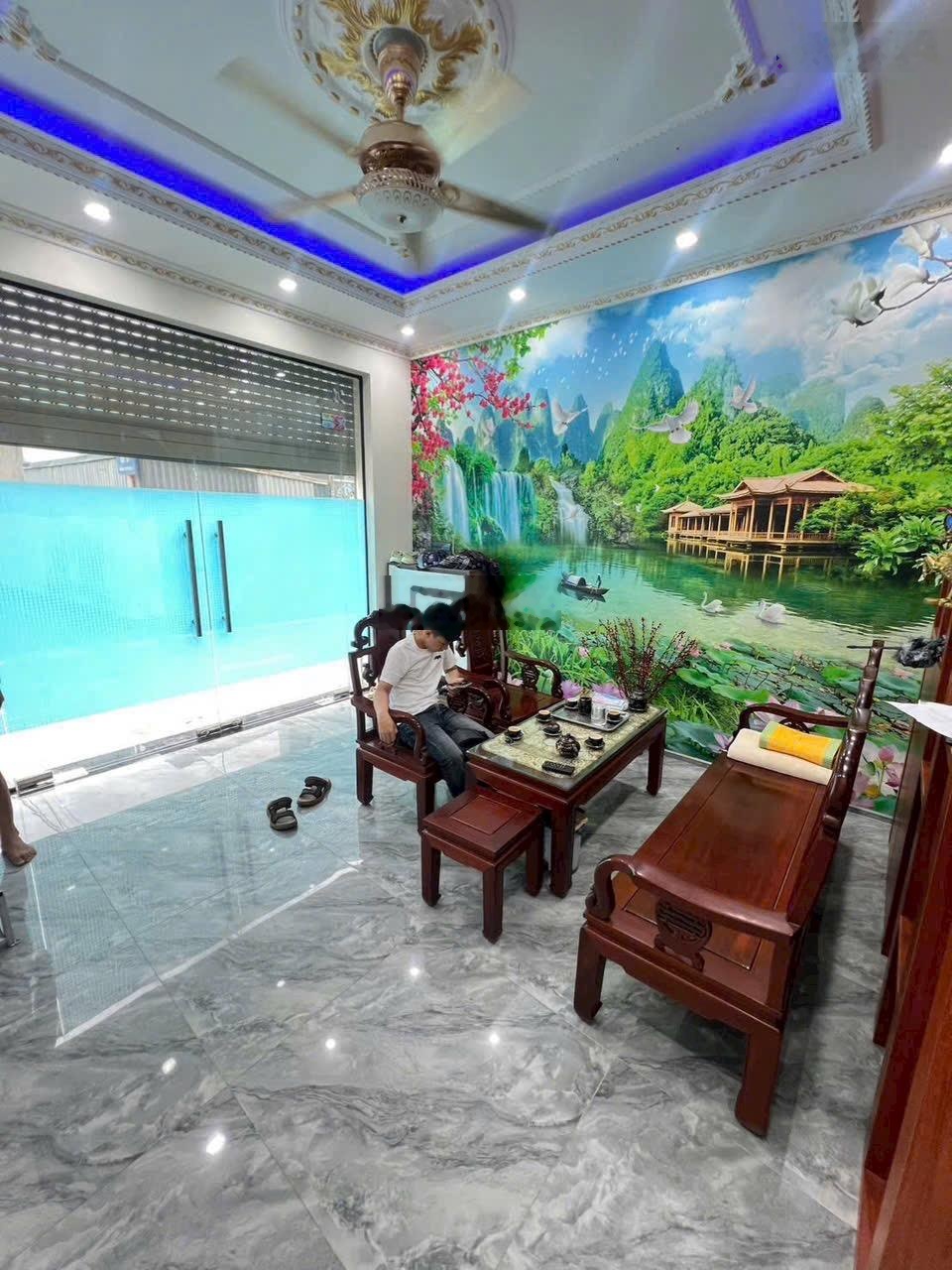 Nhà gần Trạm Trôi, xã Hoài Đức 55m2, 4 tầng dân xây chắc chắn nhú 5 tỷ, 10m ra đường ô tô tránh