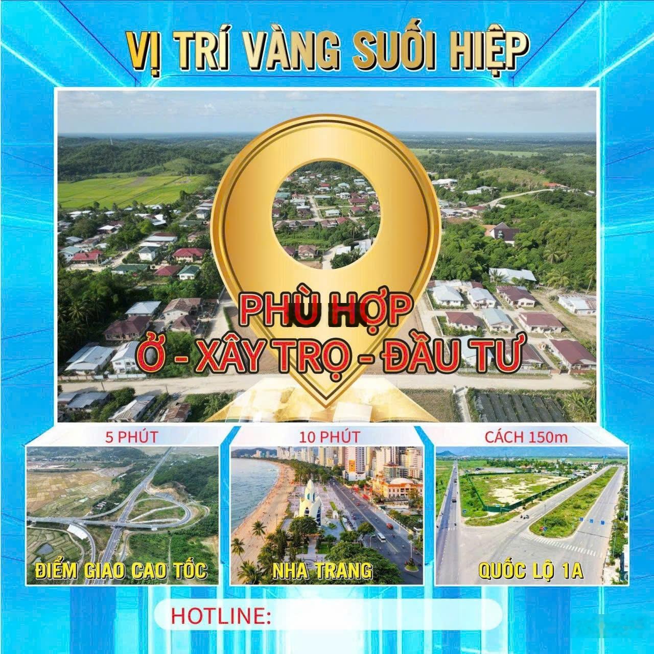 Chỉ từ 700tr/nền đất ven nha trang sổ đỏ từng lô công chứng ngay trong ngày,suối hiệp-diên khánh