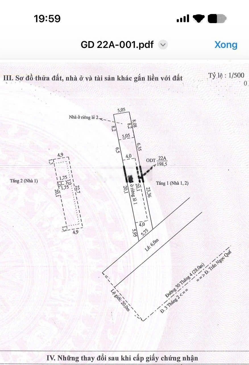 Bán gấp Nhà mặt phố tại Đường 30/4, Hưng Lợi, Ninh Kiều, Cần Thơ, 198.5m2, giá thỏa thuận
