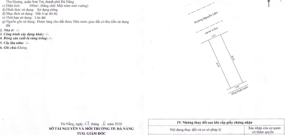 Bán lô đất đường nguyễn lâm, khu đầu tuyến sơn trà