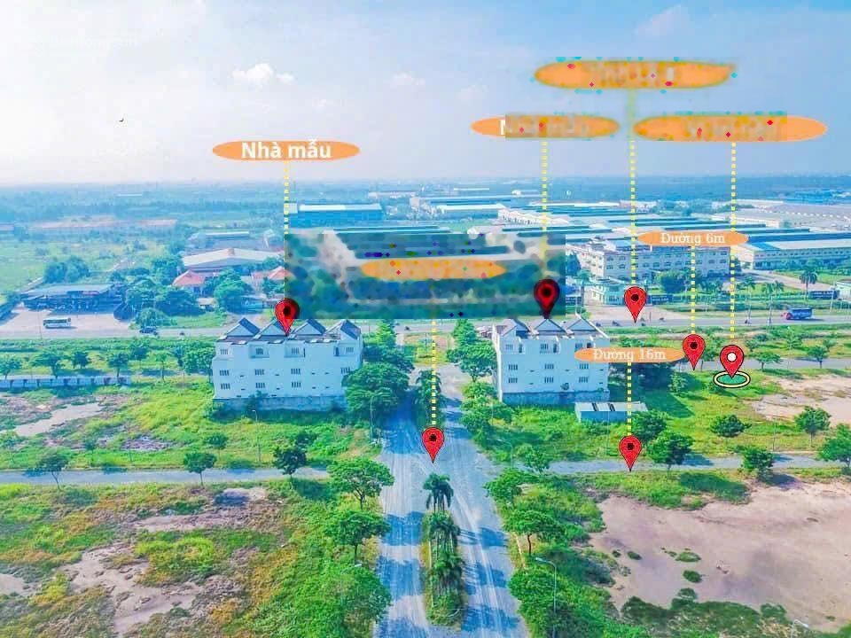 Bán gấp lô góc 2 mặt tiền KDC Dareso gần chợ, sát Vinhomes Hậu Nghĩa