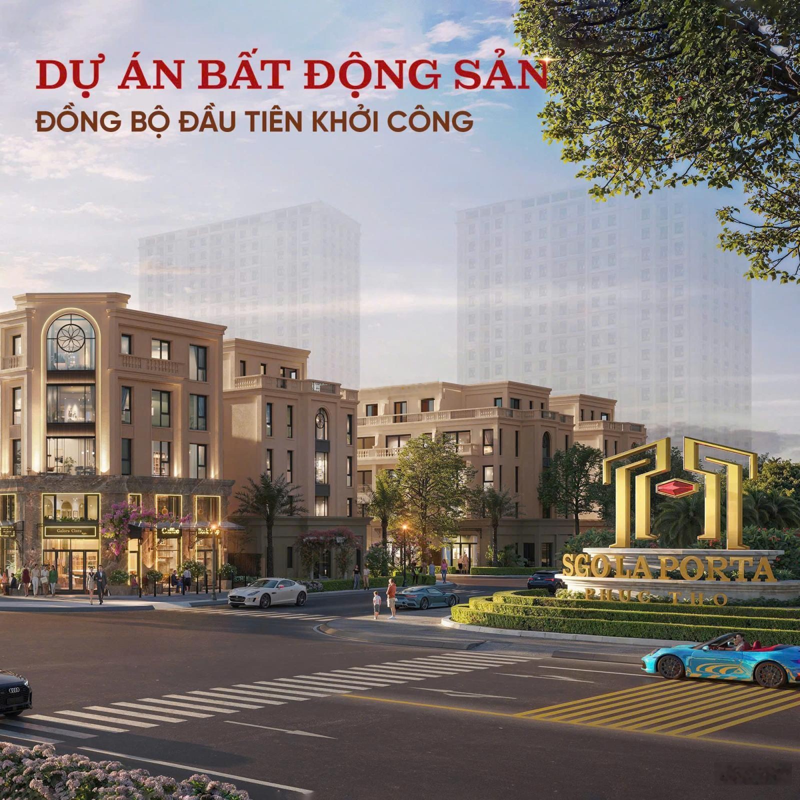 Bán shophouse đẹp tại SGO La Porta, Phúc Hòa, Phúc Thọ, Hà Nội, giá thỏa thuận, 114m2