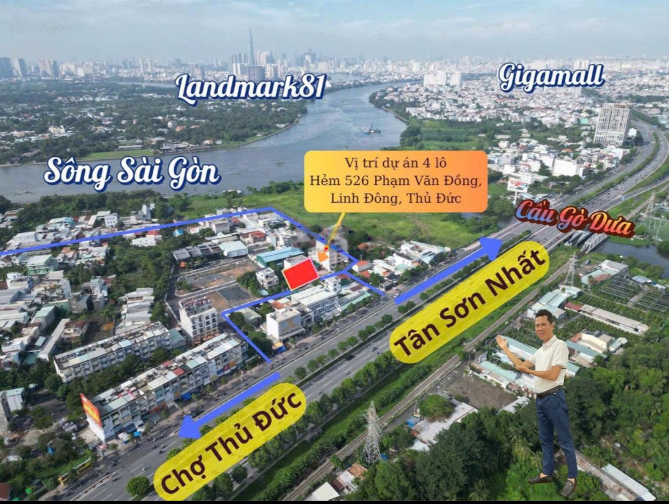 Gấp gấp mở bán 3 lô mặt tiền, hẻm 526 phường Linh Đông Thủ Đức