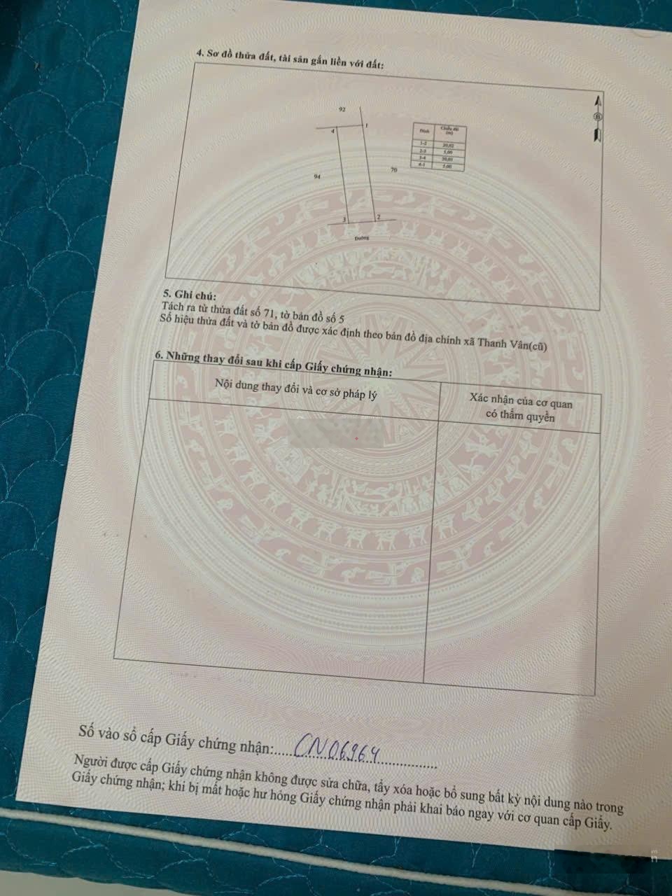 CHỈ VỚI HƠN 7xxtr SỞ HỮU NGAY LÔ ĐẤT GIÁP TP VĨNH YÊN 100m2 mt 5m hậu 5m thổ cư 80m Cách có 5phút đ