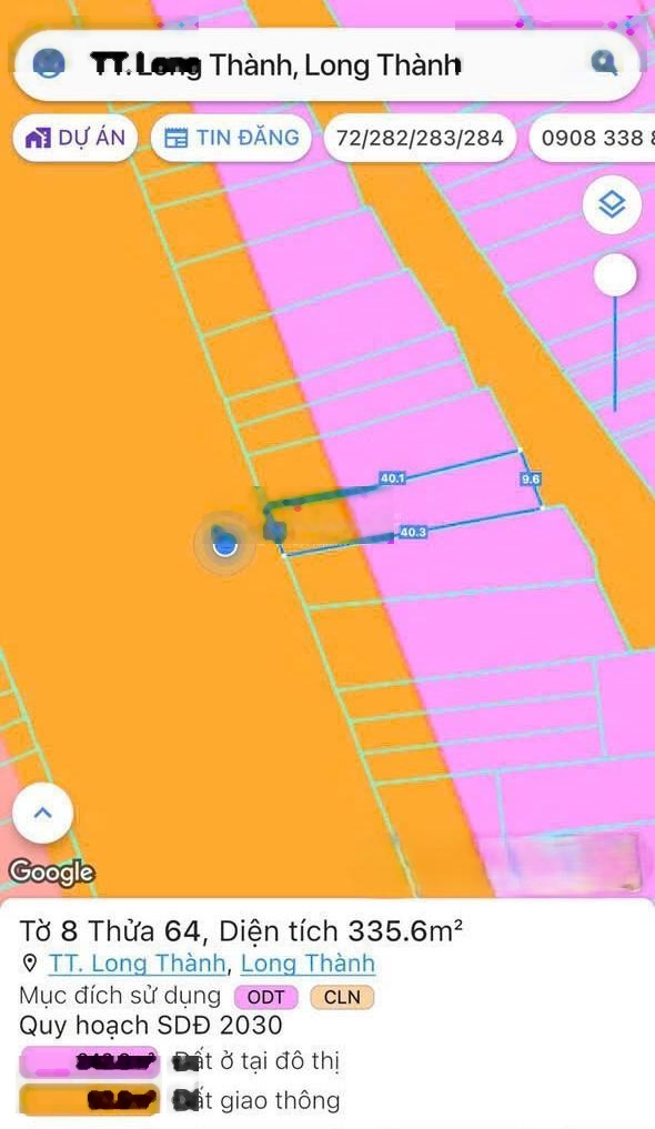 Bán lô đất mặt tiền đường Trường Chinh, thị trấn Long Thành, ĐN. Giá cực tốt, cơ hội ngay hôm nay