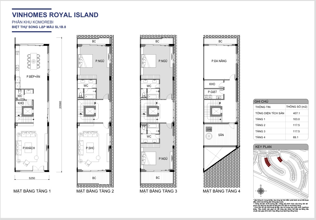 KM2-70 căn song lập VIP view công viên đẹp nhất phân khu Komorebi