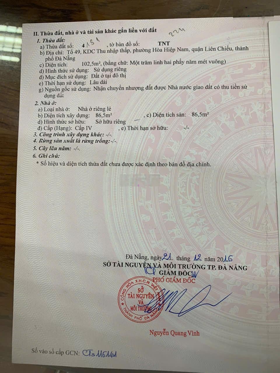 Xuân Thiều 7 - Gần Biển Sẵn nhà vào ở Luôn