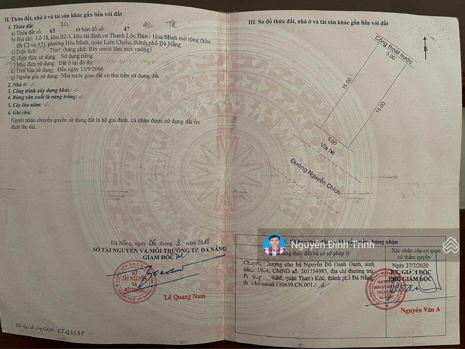 Bán đất tặng nhà mặt tiền đường Nguyễn Chích gần biển, xung quanh nhiều tiện ích