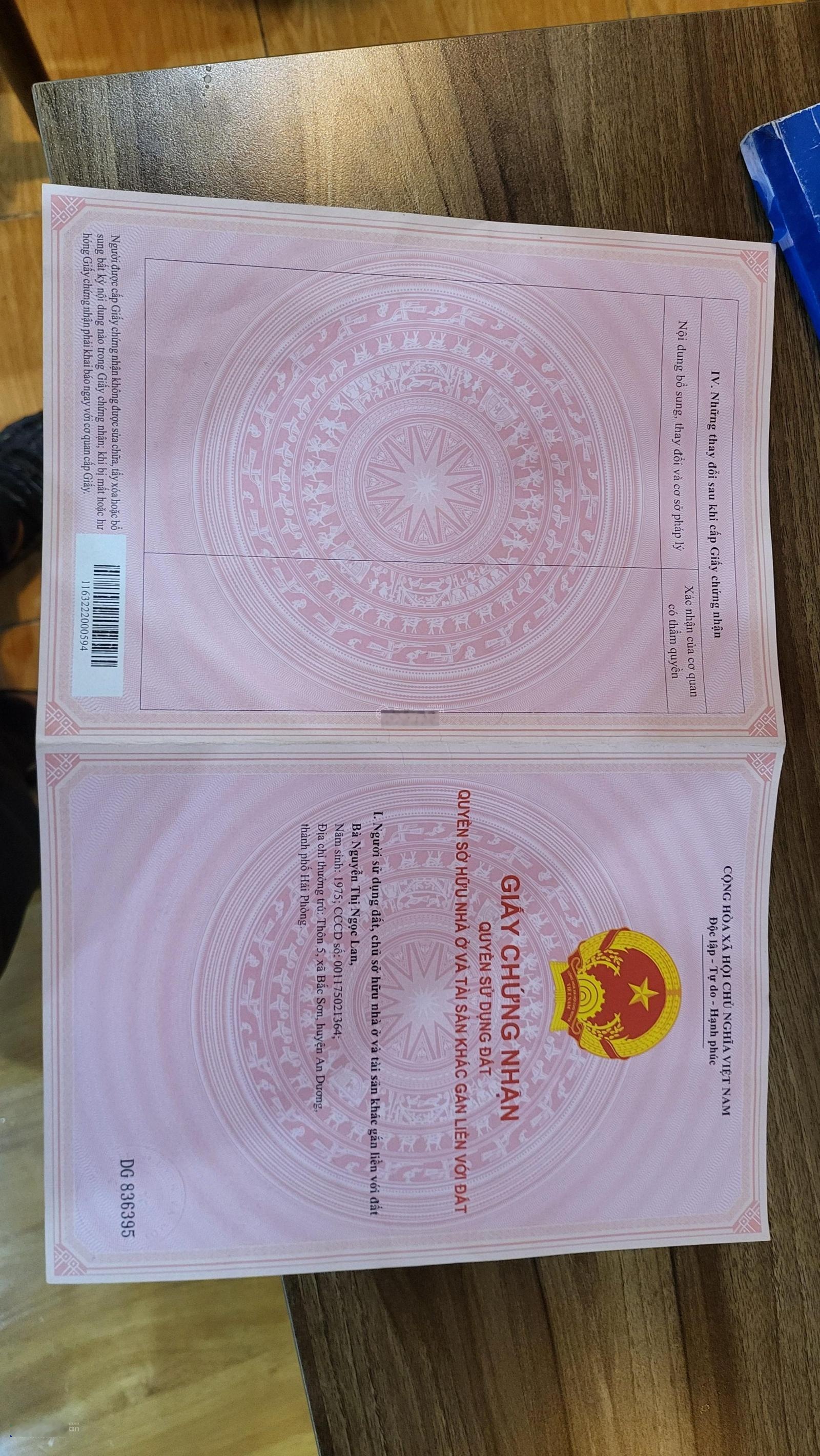 Đất Trung Tâm Trực Trang Bát Trang An Lão Hải Phòng đường 4m giá chỉ 650tr