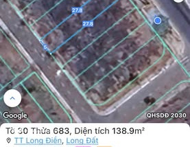 Siêu phẩm đất mặt tiền Tĩnh Lộ 44A, Thị trấn Long Điền, Bà Rịa - Vũng Tàu đã cập bến