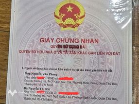 Đất 6m x 36m đối diện KCN Phước Đông.