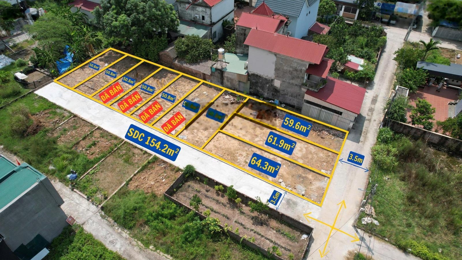 Từ 2tỷ7 có ngay lô đất 51m2 full thổ cư tại Quang Minh