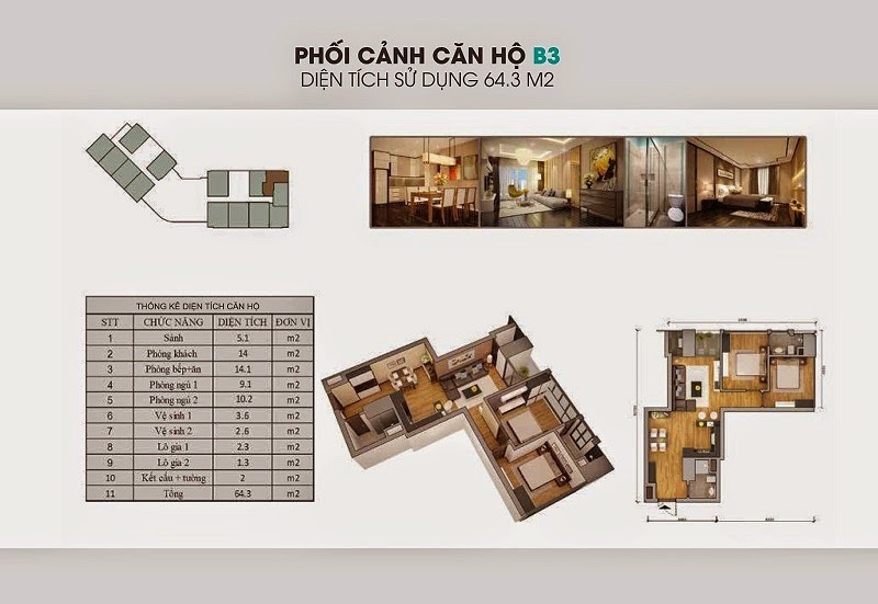(Giá Tốt) Bán căn 2 phòng ngủ tại chung cư THE GARDEN HILLS. Sẵn sổ đỏ - Full nội thất đẹp