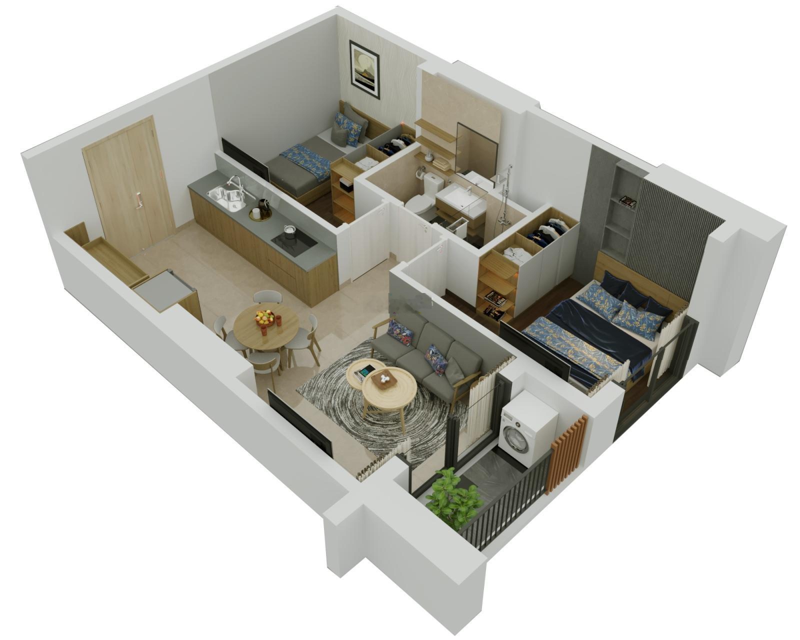 Bán Căn hộ chung cư 70m2 tại The Minato Residence, 49 triệu/m2, 2PN, 2WC, Lê Chân, Hải Phòng 3,4tỷ