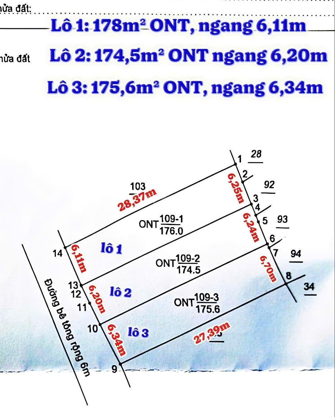Suối cát - giá rẻ 1 tỷ050 đất full thổ 175m2. LH: 0333039068