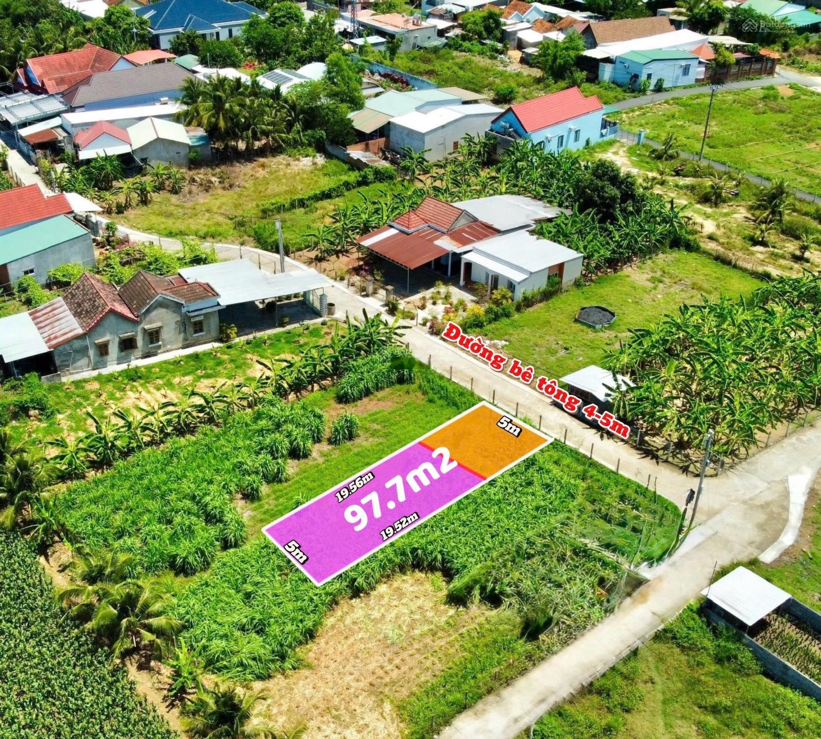 Bán lô đất giá tốt 97,7m đường 46m sắp lên nhựa gần lạc hòa 1, kết nối nhanh nha trang