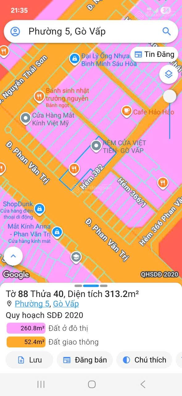 Siêu phẩm Nhà mặt phố Phan Văn Trị, Phường An Nhơn (Phường 5, Gò Vấp cũ) 63 tỷ, 245m2, HCM