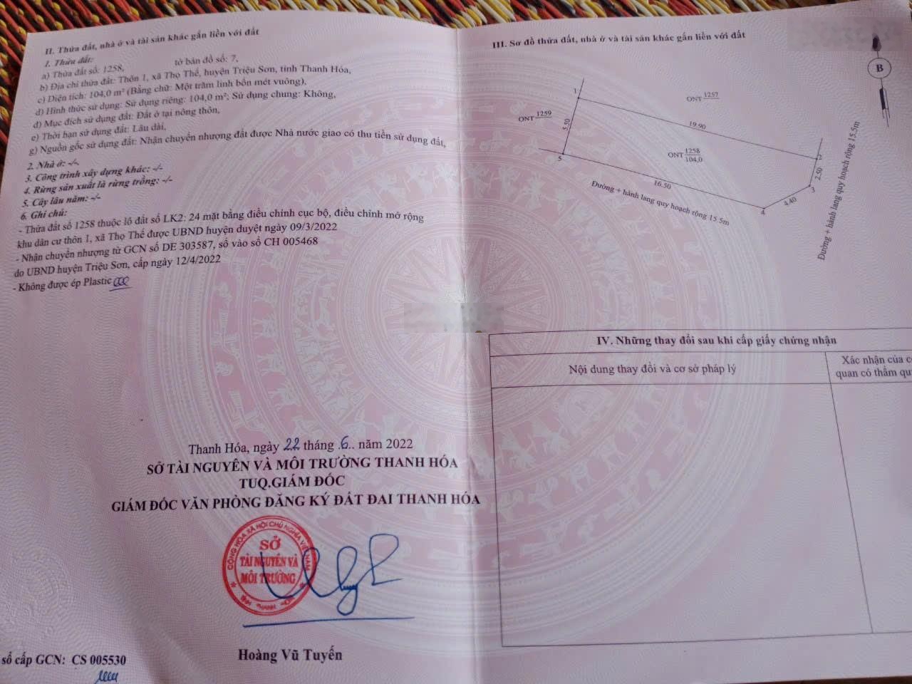 Chính chủ cần bán lô đất đầu ve, thuận tiện kinh doanh ở và buôn bán