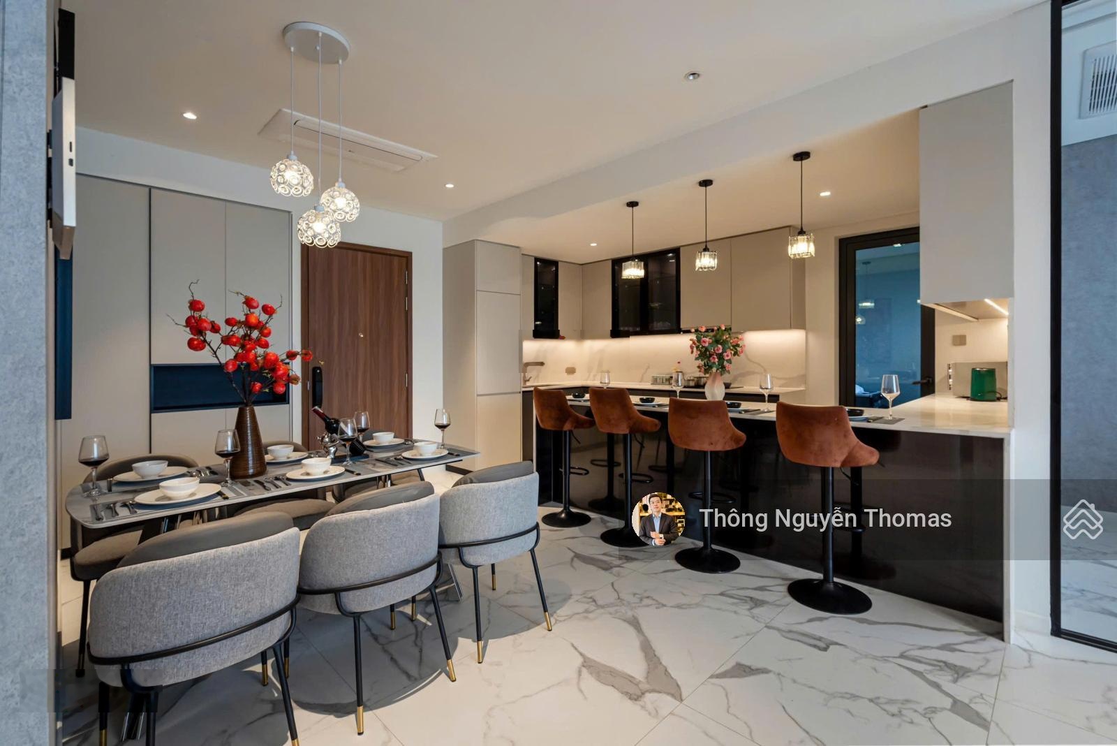 The Crest Residence: Bán 2PN+1 full nội thất đẹp, view sông Landmark 81